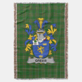 Irish Greer Coat of Arms Family Crest Ireland Deken (Voorkant Verticaal)