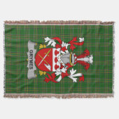 Irish Grymes Wapen van de familie Crest Ierland Deken (Voorkant)