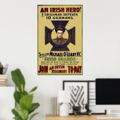 Irish Guard Hero WW I Poster (Thuiskantoor)