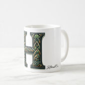 Irish H Monogram Coffee Mug Koffiemok (Voorkant rechts)