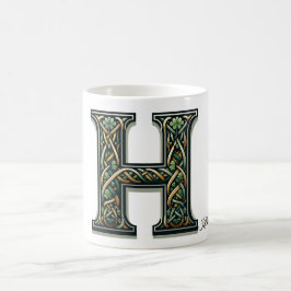 Irish H Monogram Coffee Mug Koffiemok