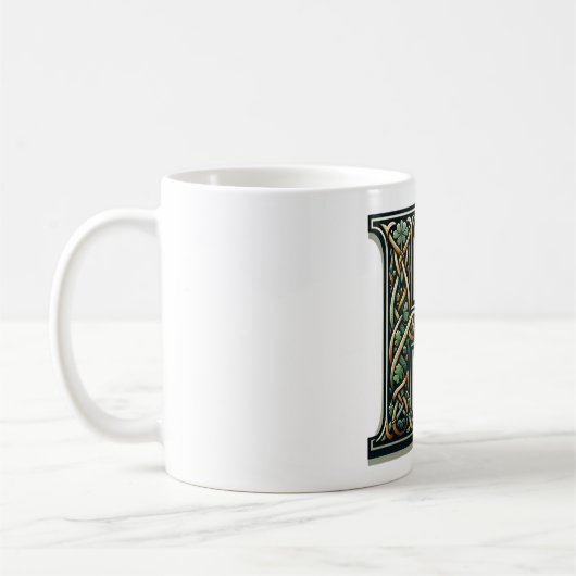 Irish H Monogram Coffee Mug Koffiemok (Links)