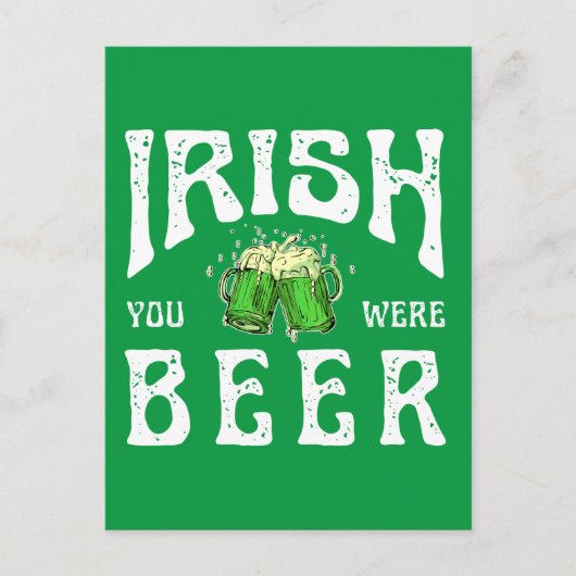 IRISH HAD JE BIER BRIEFKAART (Voorkant)