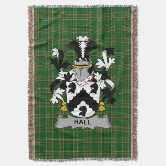 Irish Hall of MacHall Wapen van de familie Crest I Deken (Voorkant Verticaal)