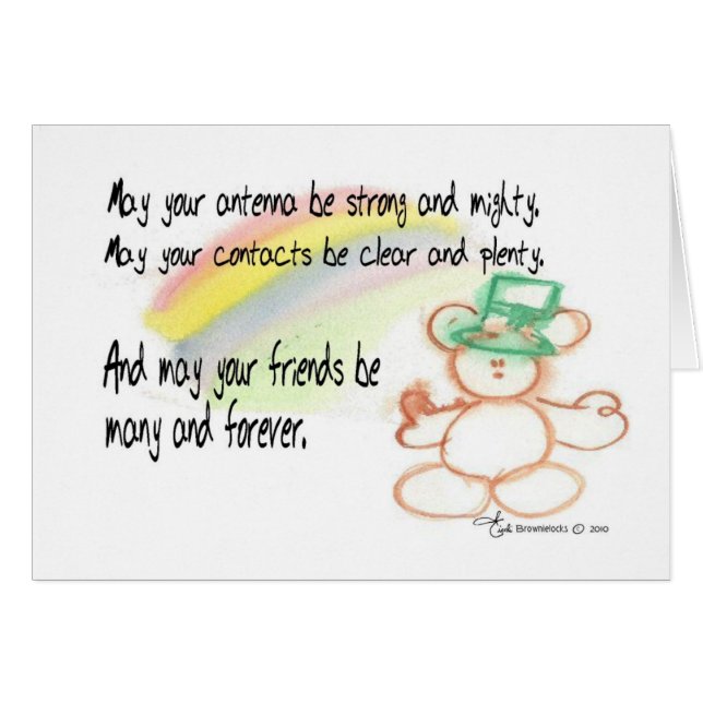 Irish Ham Radio Blessing (Voorkant Horizontaal)