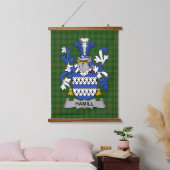 Irish Hamill Coat of Arms Family Crest Hangend Wandkleed (Slaapkamer)