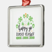 Irish Happy Go Lucky Classy Metalen Ornament (Links)