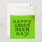 Irish Happy Green Beer Day Postcard Briefkaart (Voorkant / Achterkant)