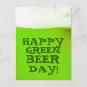 Irish Happy Green Beer Day Postcard Briefkaart (Voorkant)