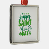 Irish Happy Saint Patrich S Day Metalen Ornament (Rechts)