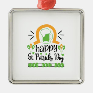 Irish Happy St Patricks Day Metalen Ornament