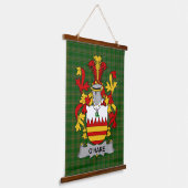Irish Hare or O_Hare Coat of Arms Family Crest Hangend Wandkleed (Gebogen)
