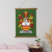 Irish Hare or O_Hare Coat of Arms Family Crest Hangend Wandkleed (Slaapkamer)