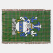Irish Harforth Wapen van de familie Crest Ierland Deken (Voorkant)