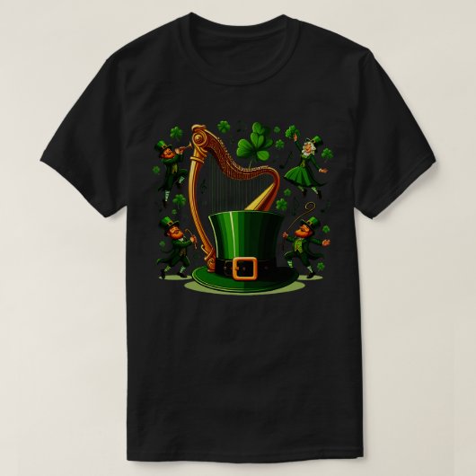Irish Harp 7 T-shirt (Design voorkant)