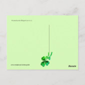 Irish Harp and St.Patrick's Day Cat Making Music Briefkaart (Achterkant)