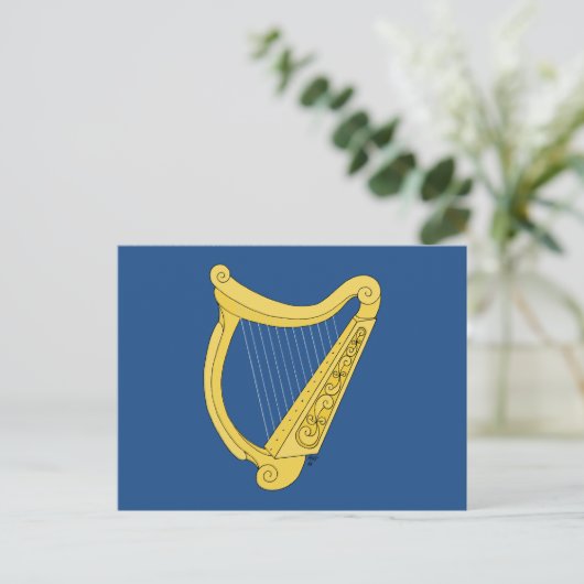 Irish Harp Briefkaart (Staand voorkant)