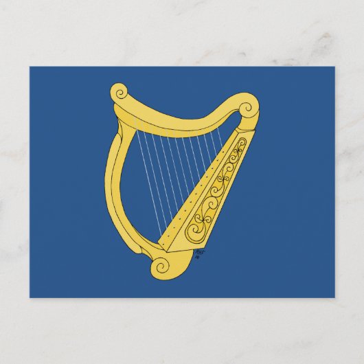 Irish Harp Briefkaart (Voorkant)
