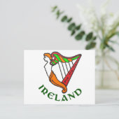Irish Harp briefkaart (Staand voorkant)