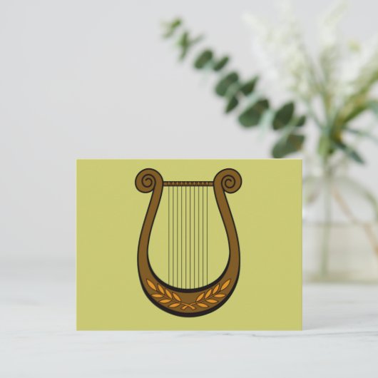 Irish Harp Briefkaart (Staand voorkant)