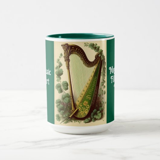 Irish Harp Combo Mug Mok (Midden)