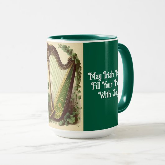 Irish Harp Combo Mug Mok (Voorkant rechts)