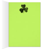 IRISH HARP, GREEN GOLD SHAMROCKS St Patrick's Day (Binnen (Rechts))