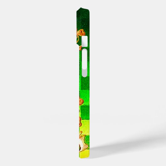 IRISH HARP, GREEN GOLD SHAMROCKS St Patrick's Day Case-Mate iPhone Case (Achterkant / Links)