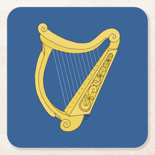 Irish Harp Kartonnen Onderzetters (Voorkant)