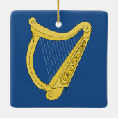 Irish Harp Keramisch Ornament (Achterkant)