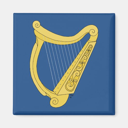 Irish Harp Magneet (Voorkant)