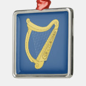 Irish Harp Metalen Ornament (Links)