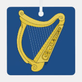 Irish Harp Metalen Ornament (Voorkant)