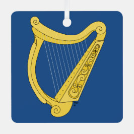 Irish Harp Metalen Ornament