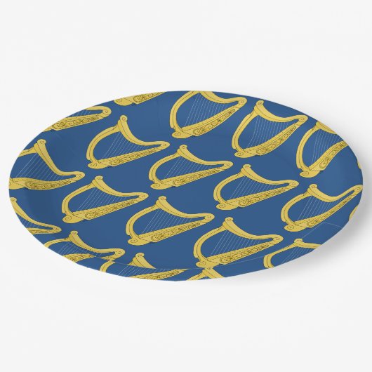 Irish Harp Papieren Bordje (Gekanteld)