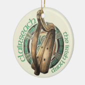 Irish Harp Pendant/Ornament Keramisch Ornament (Links)