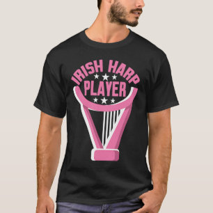 Irish Harp Player Harp T-shirt