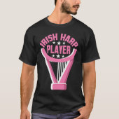 Irish Harp Player Harp T-shirt (Voorkant)