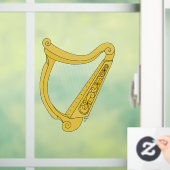 Irish Harp Raamsticker (Huis)