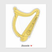Irish Harp Sticker (Vel)