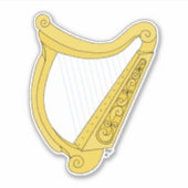 Irish Harp Sticker (Voorkant)