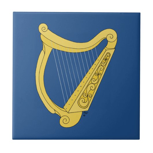 Irish Harp Tegeltje (Voorkant)