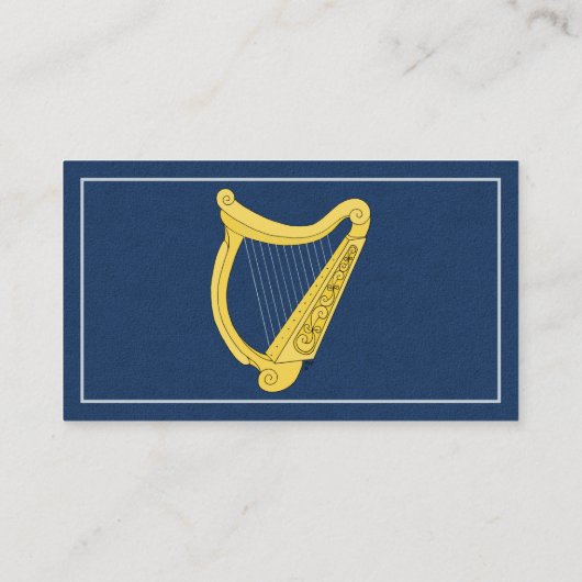Irish Harp Visitekaartje (Achterkant)