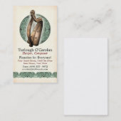 Irish Harp Visitekaartjes, Style 1, verticaal Visitekaartje (Voorkant / Achterkant)
