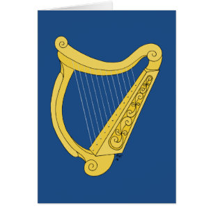 Irish Harp Wenskaart