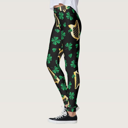 Irish Harps + Shamrocks Leggings (Links)