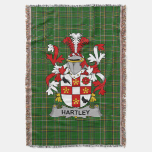 Irish Hartley of O_Hartley Wapen Familieauto Deken