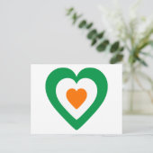 Irish Heart Briefkaart (Staand voorkant)