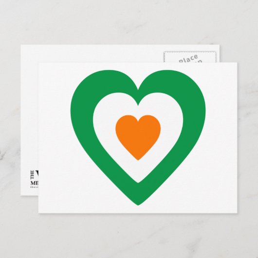 Irish Heart Briefkaart (Voorkant / Achterkant)