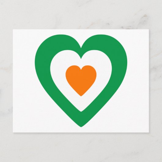 Irish Heart Briefkaart (Voorkant)